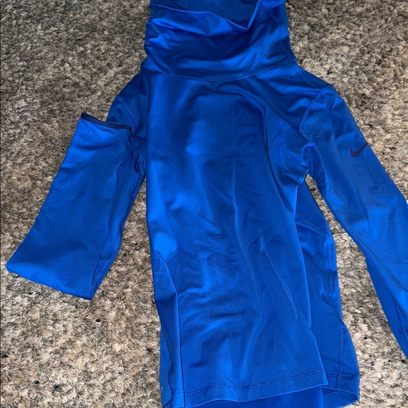 Blue nike turtle neck sweatshirt - Picture 1 of 2